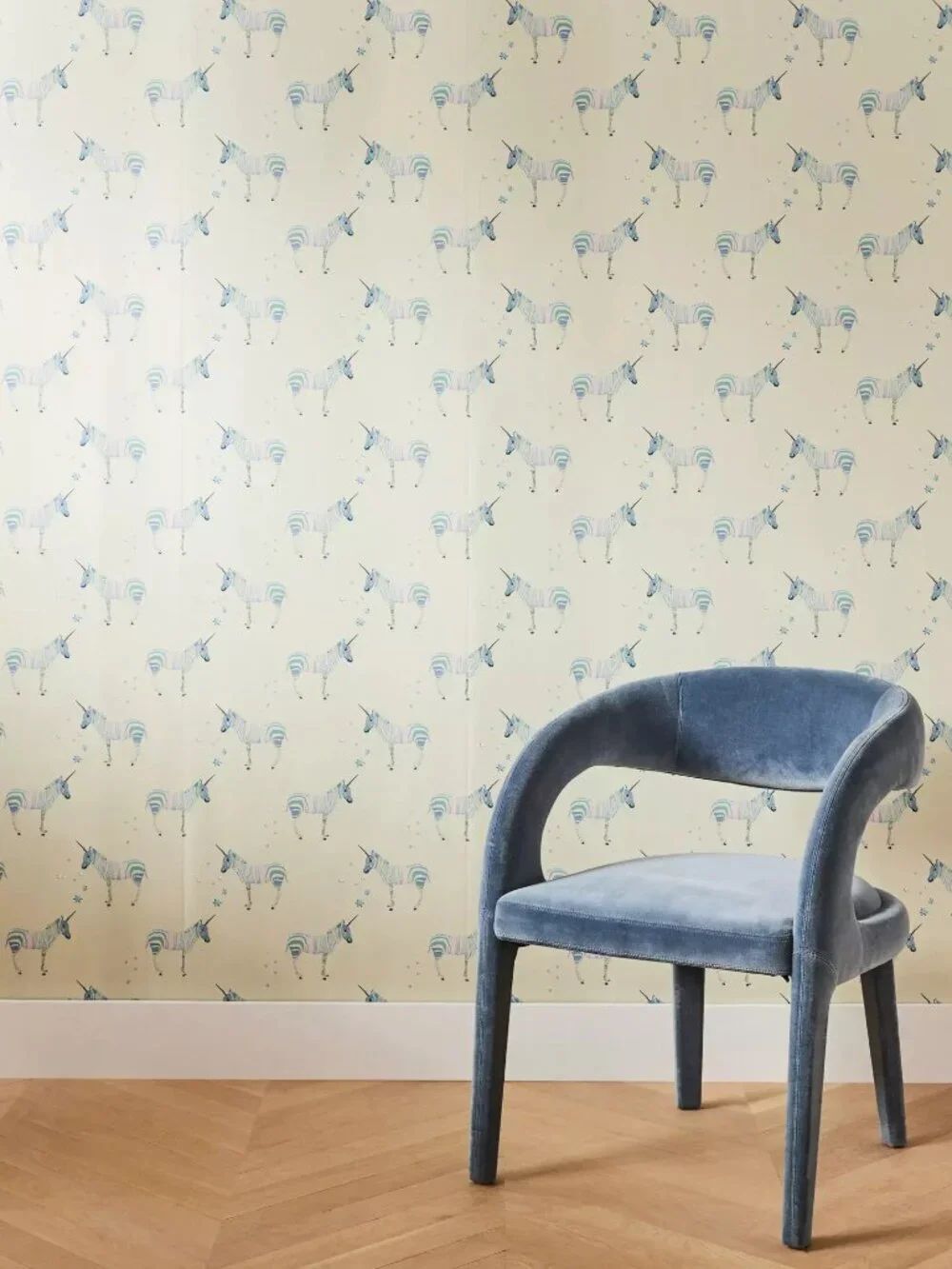 Anthropologie Milola Design Mr. Z. Zebra Safari Animal Magic Wallpaper